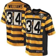 Nike Pittsburgh Steelers #34 DeAngelo Williams Yellow Black Alternate 80TH Throwback Men's Stitched