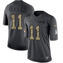 Dallas Cowboys -11 Cole Beasley Nike Anthracite 2016 Salut e to Service Jersey