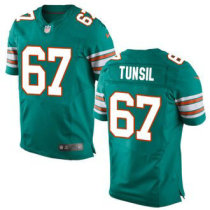 Nike Dolphins -67 Laremy Tunsil Aqua Green Alternate Stitched NFL Elite Jersey
