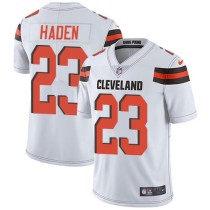 Nike Browns -23 Joe Haden White Stitched NFL Vapor Untouchable Limited Jersey