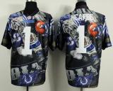 Nike Indianapolis Colts #1 Pat McAfee Team Color Men‘s Stitched NFL Elite Fanatical Version Jersey