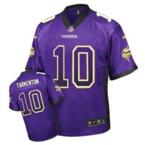 Nike Vikings -10 Fran Tarkenton Purple Team Color Stitched NFL Elite Drift Fashion Jersey