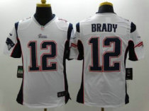 Nike New England Patriots -12 Brady White NFL Limited Jerseys