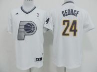 Indiana Pacers -24 Paul George White 2013 Christmas Day Swingman Stitched NBA Jersey