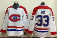 Montreal Canadiens -33 Patrick Roy White Stitched NHL Jersey