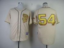 San Francisco Giants #54 Sergio Romo Cream Gold No Stitched MLB Jersey