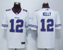 Nike Buffalo Bills -12 Jim Kelly White Limited Jerseys