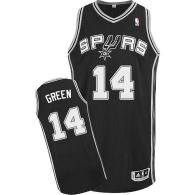 Revolution 30 San Antonio Spurs -14 Danny Green Black Stitched NBA Jersey