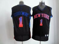 New York Knicks -1 Amare Stoudemire Black Stitched NBA Vibe Jersey