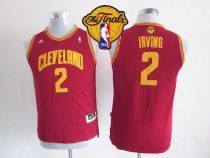 Cleveland Cavaliers #2 Kyrie Irving Red The Finals Patch Stitched Youth NBA Jersey