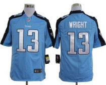 Nike Titans -13 Kendall Wright Light Blue Team Color Stitched NFL Game Jersey