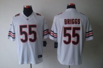 Nike Bears -55 Lance Briggs White Stitched NFL Limited Jersey