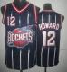 Houston Rockets -12 Dwight Howard Navy Hardwood Classic Fashion Stitched NBA Jersey