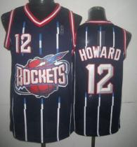 Houston Rockets -12 Dwight Howard Navy Hardwood Classic Fashion Stitched NBA Jersey