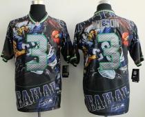 Nike Seattle Seahawks #3 Russell Wilson Team Color Men‘s Stitched NFL Elite Fanatical Version Jersey