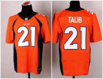 Nike Denver Broncos #21 Aqib Talib Orange Team Color Men's Stitched NFL New Elite Jersey