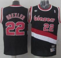 Portland Trail Blazers -22 Clyde Drexler Black Soul Swingman Throwback Stitched NBA Jersey