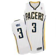 Revolution 30 Indiana Pacers -3 George Hill White Road Stitched NBA Jersey