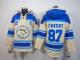 Pittsburgh Penguins -87 Sidney Crosby Cream Sawyer Hooded Sweatshirt Stitched NHL Jersey
