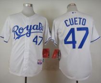 Kansas City Royals -47 Johnny Cueto White Cool Base Stitched MLB Jersey