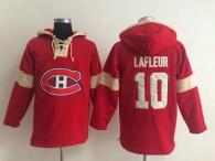 Montreal Canadiens -10 Guy Lafleur Red Pullover NHL Hoodie