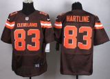 Nike Cleveland Browns -83 Brian Hartline Brown Team Color Men's Stitched NFL New Elite Jersey