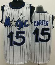 Orlando Magic -15 Vince Carter White Throwback Stitched NBA Jersey