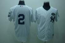 New York Yankees -2 Derek Jeter White GMS The Boss Stitched MLB Jersey