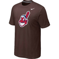 MLB Cleveland Indians Heathered Nike Brown Blended T-Shirt