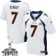 Nike Denver Broncos #7 John Elway White Super Bowl XLVIII Men's Stitched NFL New Elite Jersey