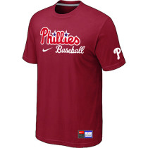 Philadelphia Phillies  Nike Short Sleeve Practice T-Shirt Red