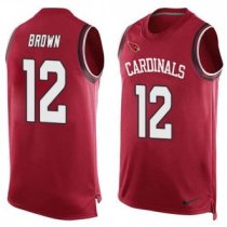 Nike Arizona Cardinals -12 John Brown Red Team Color Men's Stitched NFL Limited Tank Top Jersey
