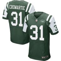 Nike New York Jets -31 Antonio Cromartie Green Team Color Men's Stitched NFL Elite Jersey