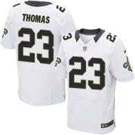 Nike New Orleans Saints #23 Pierre Thomas White Men's Stitched NFL Elite Jersey