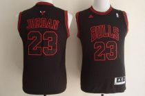 Chicago Bulls #23 Michael Jordan Black Stitched Youth NBA Jersey