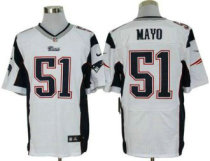 Nike Patriots -51 Jerod Mayo White Stitched NFL Elite Jersey