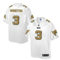 Nike Tampa Bay Buccaneers -3 Jameis Winston White NFL Pro Line Fashion Game Jersey