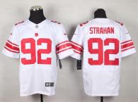 Nike New York Giants #92 Michael Strahan White Men's Stitched NFL Elite Jersey