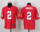 Nike Cleveland Browns -2 Johnny Manziel Red Men's Stitched NFL Elite QB Practice Jersey