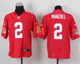 Nike Cleveland Browns -2 Johnny Manziel Red Men's Stitched NFL Elite QB Practice Jersey