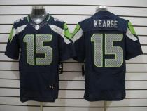 Nike Seattle Seahawks #15 Jermaine Kearse Steel Blue Team Color Men's Stitched NFL Elite Jersey