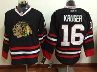 Chicago Blackhawks -16 Marcus Kruger Black Stitched NHL Jersey