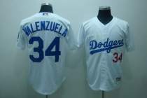 Los Angeles Dodgers -34 Fernando Valenzuela Stitched White MLB Jersey