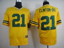 Nike Green Bay Packers #21 Ha Ha Clinton-Dix Yellow Alternate Men's Stitched NFL Elite Jersey