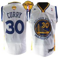 Golden State Warriors -30 Stephen Curry White The Finals Patch Stitched NBA Jersey