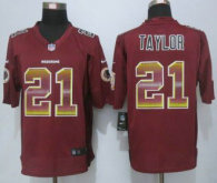 2015 New Nike Washington Red Skins -21 Sean Taylor Red Strobe Limited Jersey