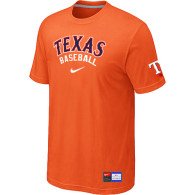 Texas Rangers Orange Nike Short Sleeve Practice T-Shirt