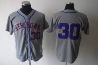 Mitchell and Ness 1969 New York Mets -30 Nolan Ryan Grey Stitched MLB Jersey