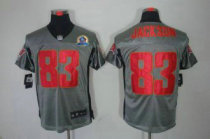 Nike Buccaneers -83 Vincent Jackson Grey Shadow With Hall of Fame 50th Patch Stitched NFL Elite Jers