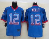 2013 New Nike Buffalo Bills 12 Kelly Drift Fashion Blue Elite Jerseys